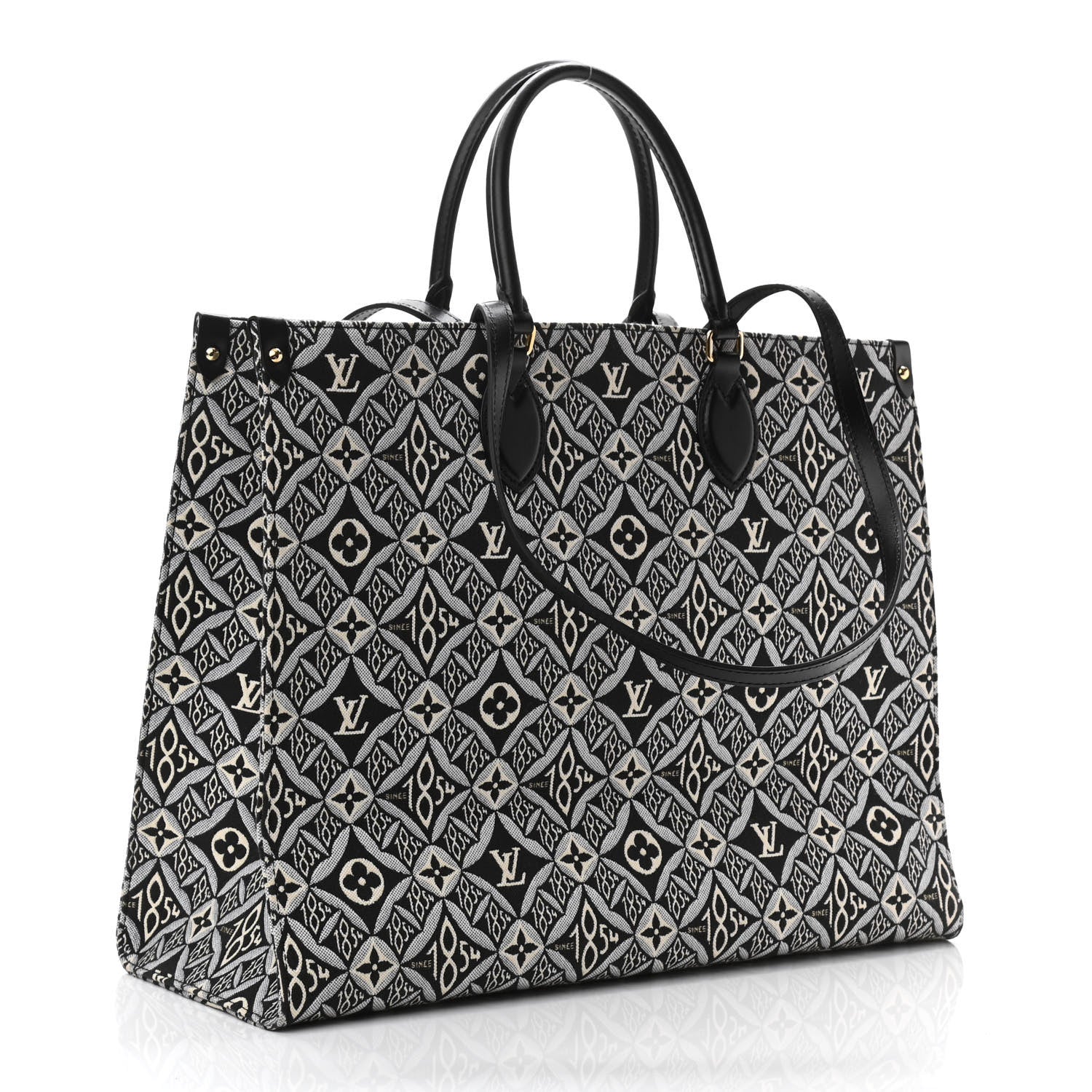 Louis Vuitton Jacquard Since 1854 Onthego GM Grey 3 of 9