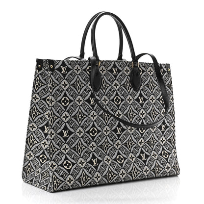 Louis Vuitton Jacquard Since 1854 Onthego GM Grey 3 of 9