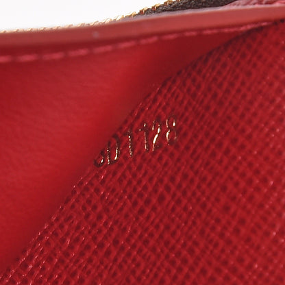 Louis Vuitton Damier Ebene Victorine Wallet Red 7 of 8