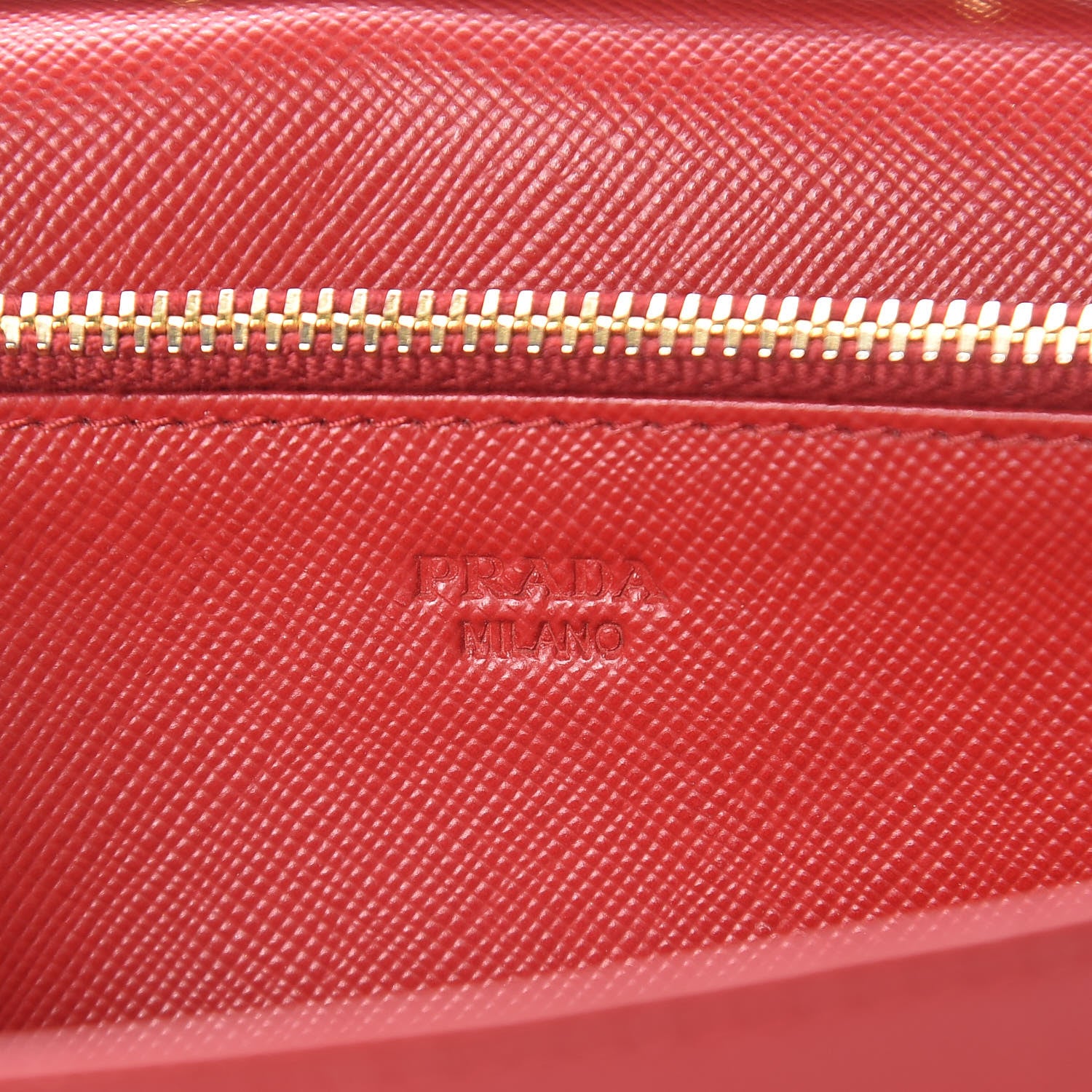 Prada Saffiano Metal Flap Wallet With Strap Fuoco 6 of 12