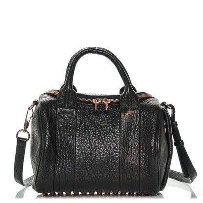 Alexander Wang Pebbled Lambskin Rockie Black Rose Gold Hardware 1 of 6