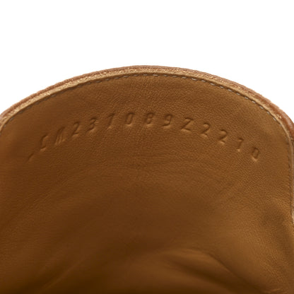 Hermes Goatskin Womens Gisele 60 Mules 38 Naturel 9 of 9