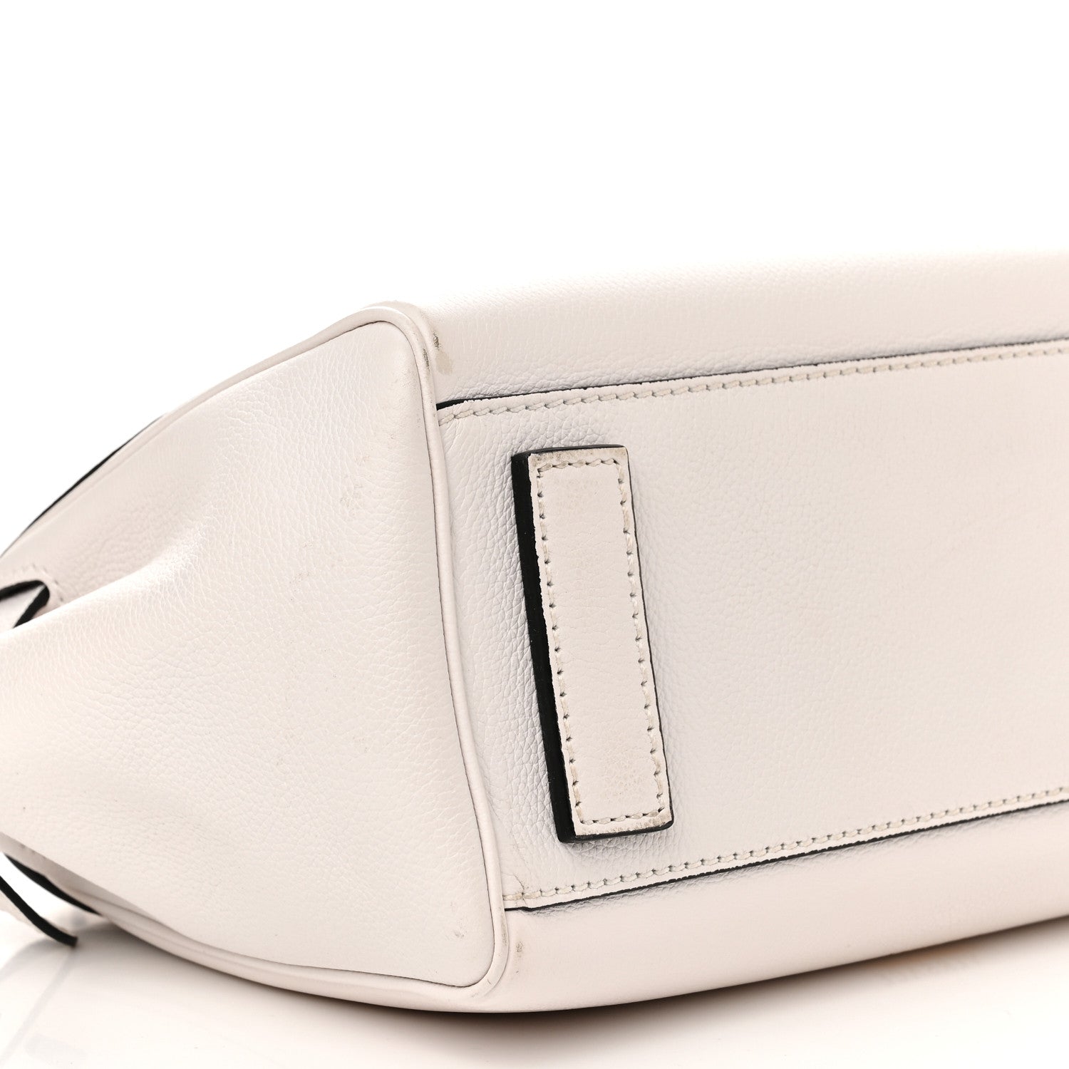 Versace Calfskin Medium La Medusa Top Handle Handbag Optical White 9 of 11
