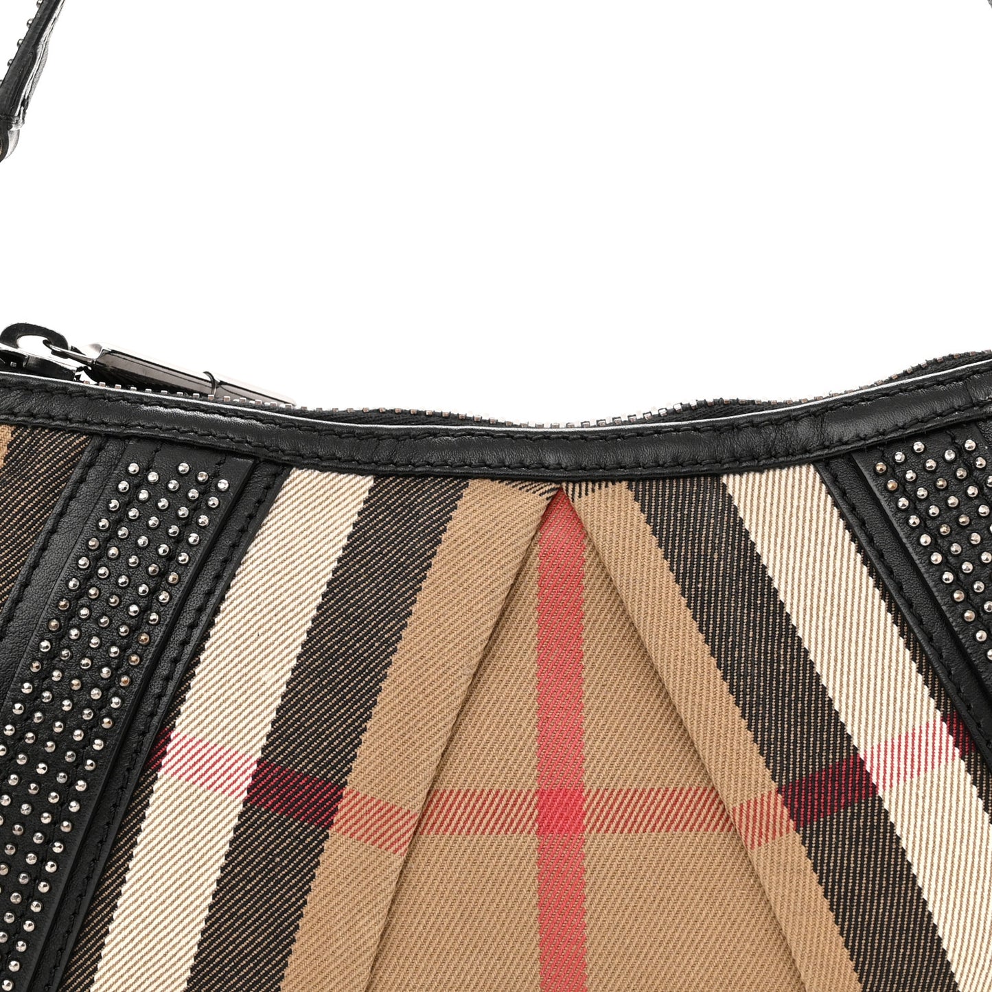 House Check Studded Pochette Black