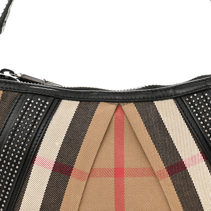 Burberry House Check Studded Pochette Black 6 of 10