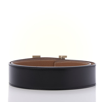 Hermes Box Togo 38mm H Belt 80 Black Gold 2 of 6