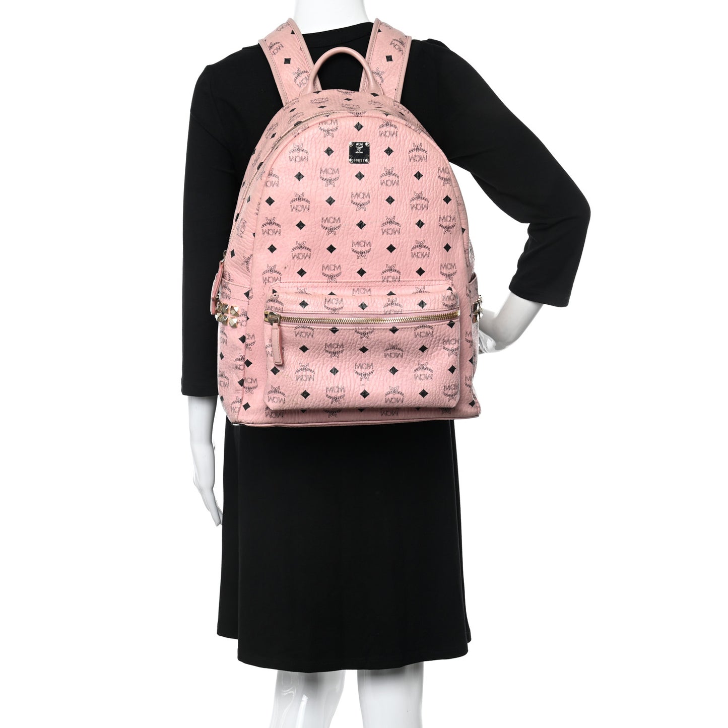 Visetos Medium Side Studs Stark Backpack Soft Pink