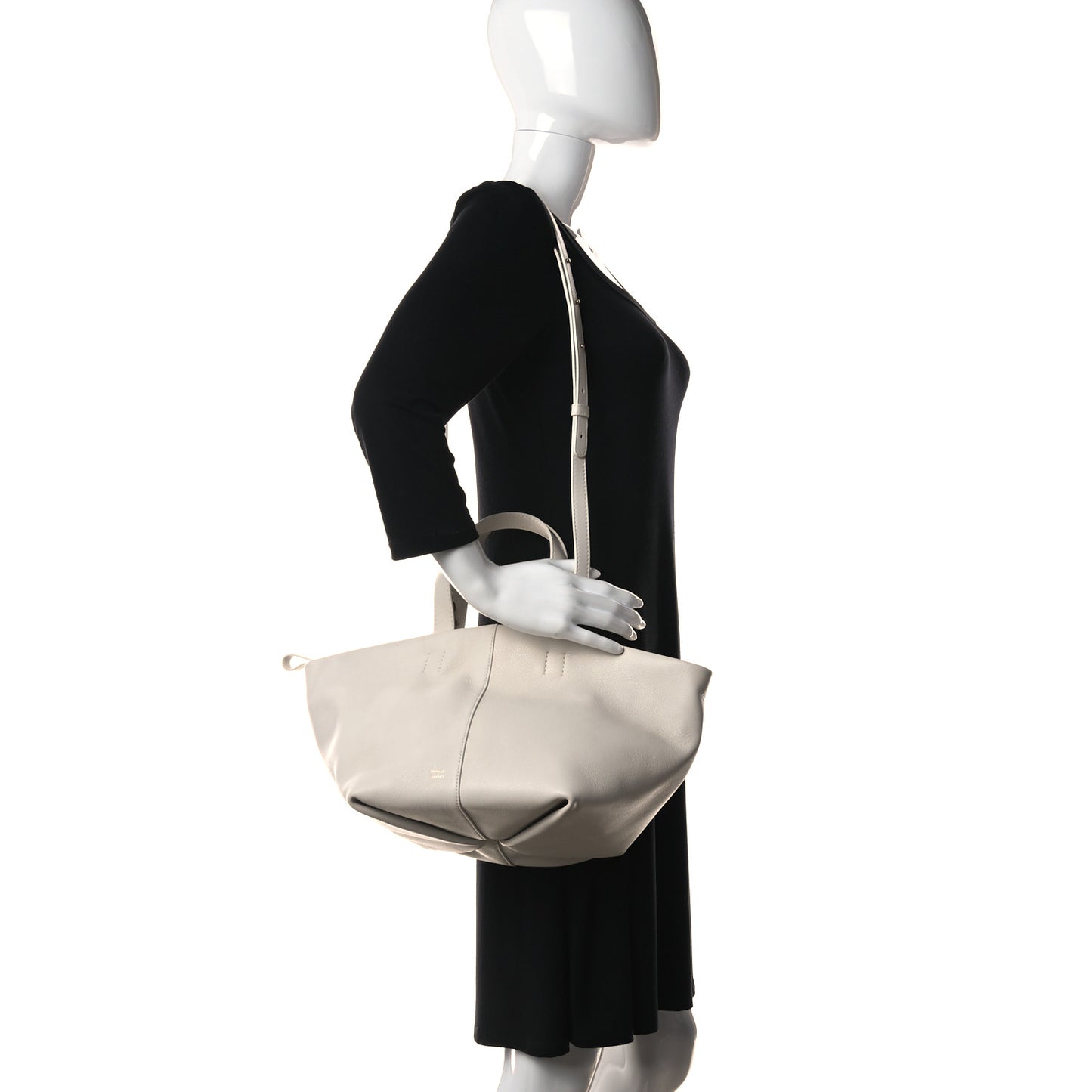 Calfskin Mini Tulipano Bag White