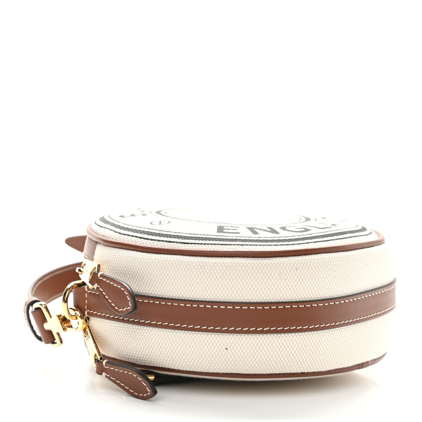 Canvas Calfskin Louise Bag Natural
