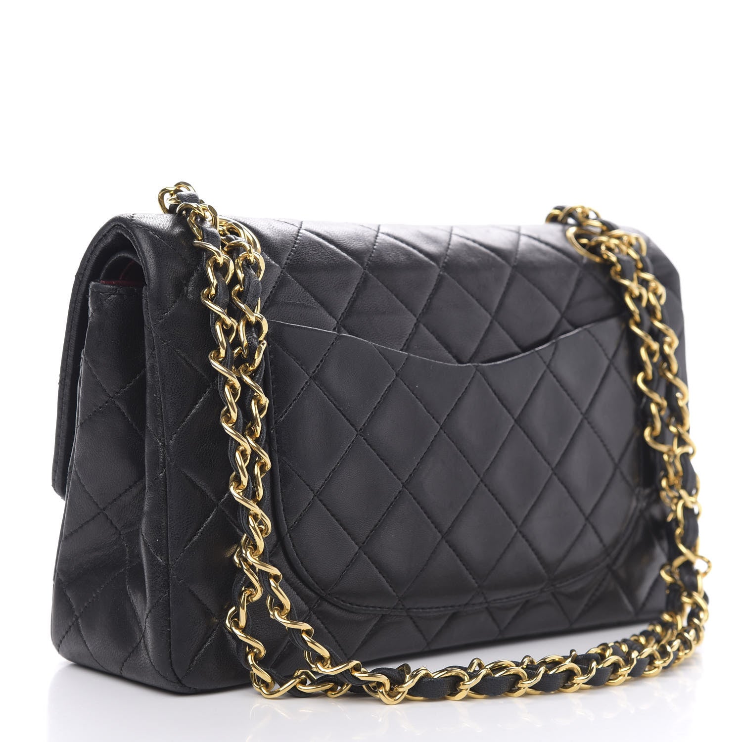 Chanel Lambskin Quilted Small Double Flap Black 3 of 16
