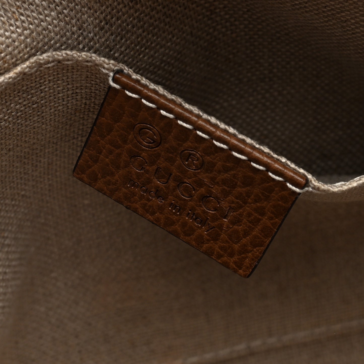 Monogram Mini Bree Messenger Bag Beige Tabacco
