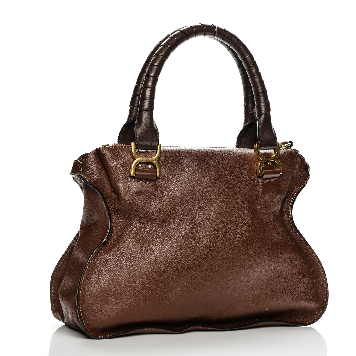 Calfskin Medium Marcie Satchel Ebony