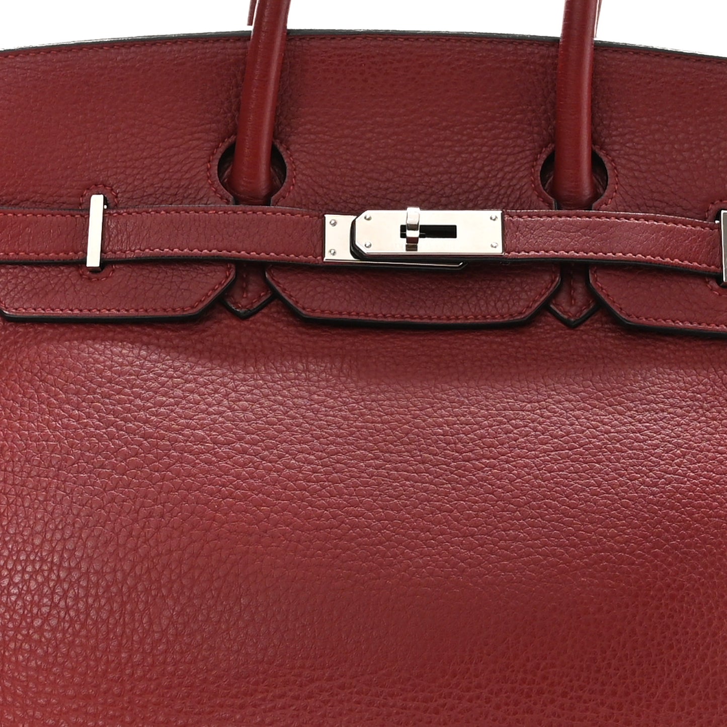Taurillon Clemence Birkin 35 Rouge Garance