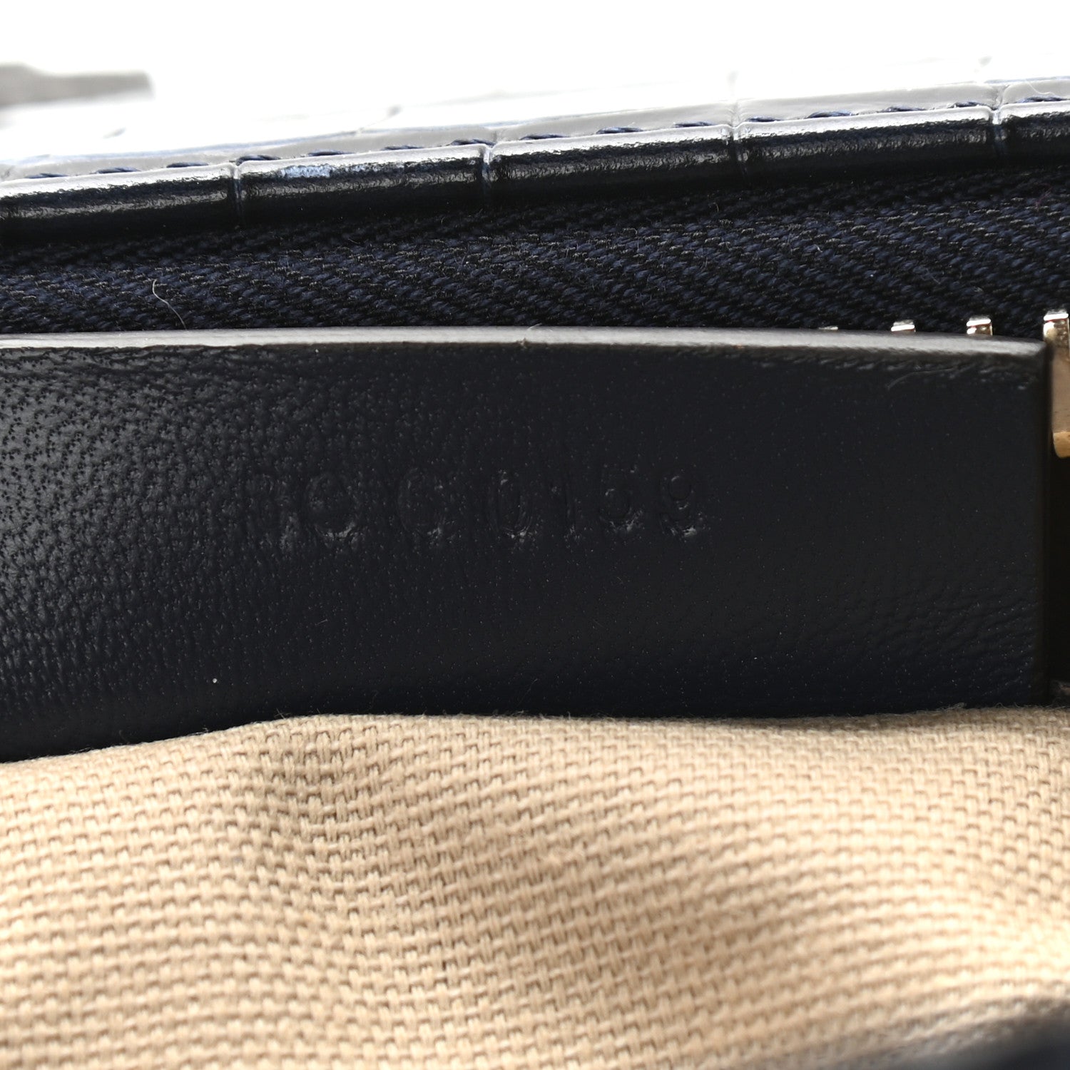 Givenchy Calfskin Crocodile Embossed Small Antigona Navy 7 of 11