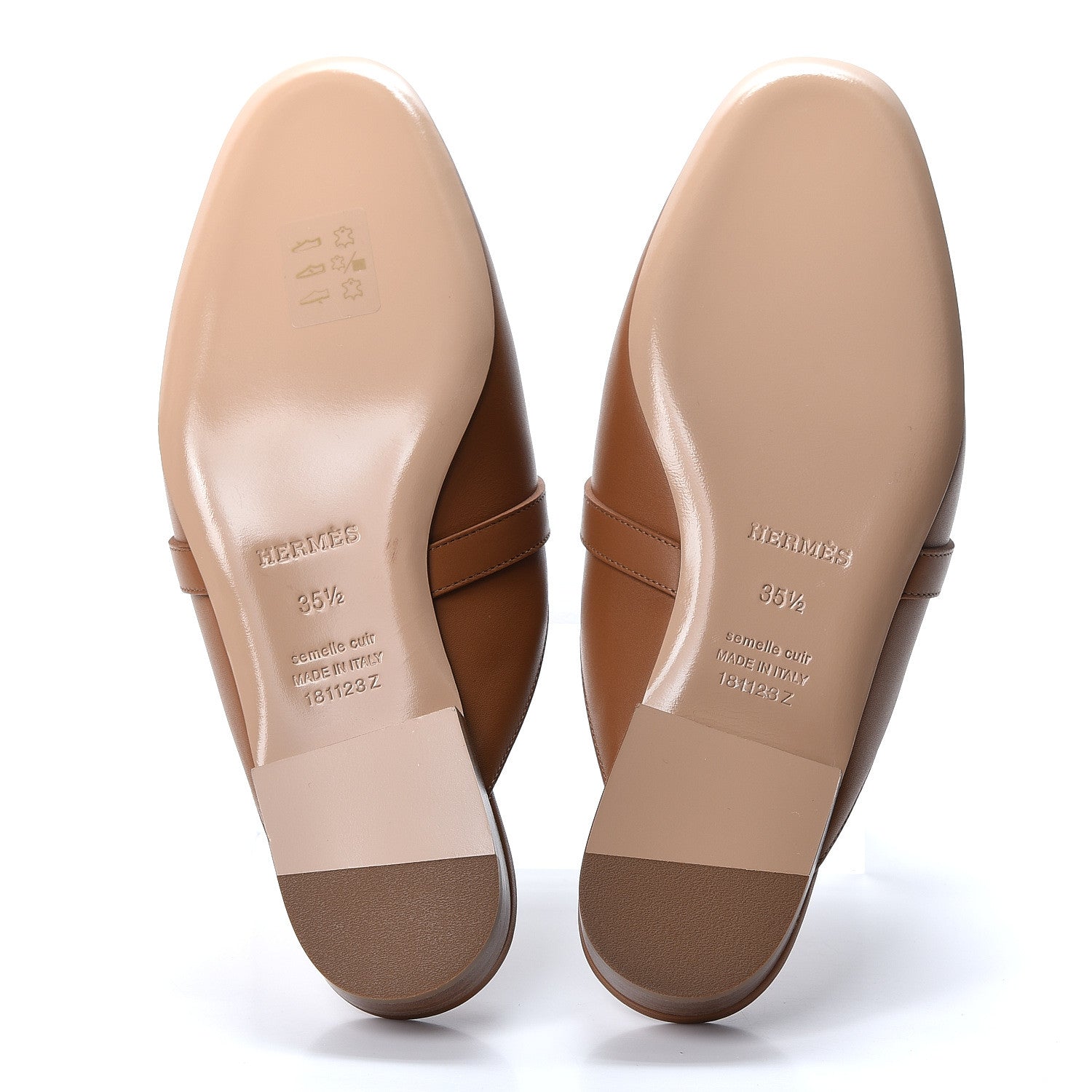Hermes Calfskin Oz Mules 35.5 Palissandre 6 of 10