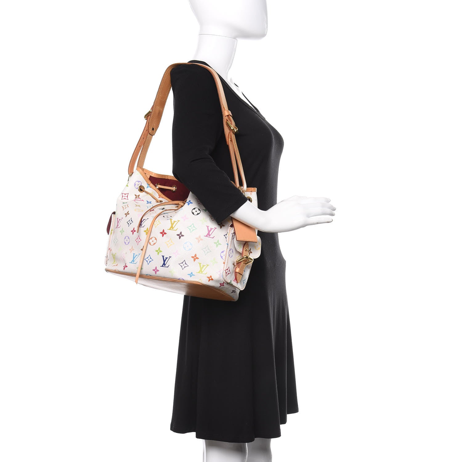 Louis Vuitton Monogram Multicolor Petit Noe White 2 of 15