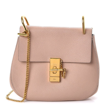 Chloe Grained Lambskin Medium Drew Shoulder Bag Cement Pink 1 of 12