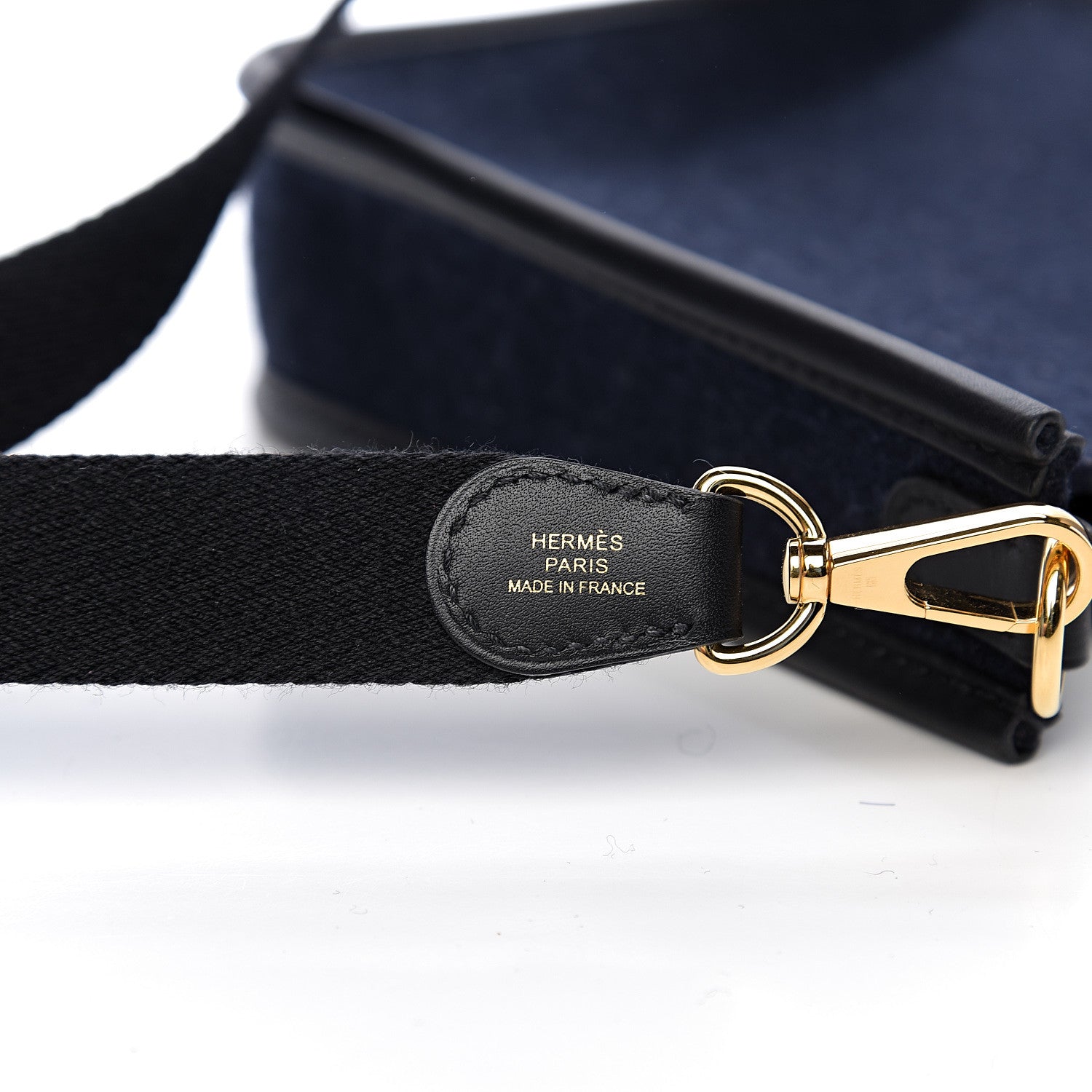 Hermes Swift Sangle Wooly Evelyne TPM Bleu Nuit Black 6 of 10
