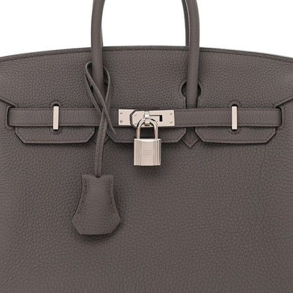 Hermes Togo Birkin 25 Etain 8 of 11