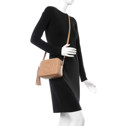 Gucci Pebbled Calfskin Small Soho Disco Bag Rose Beige 2 of 9