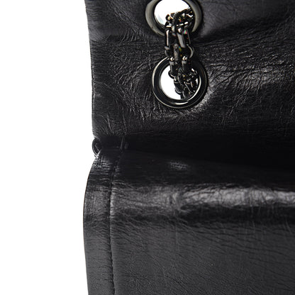 Chanel Glazed Calfskin Quilted 2.55 Reissue 226 Flap So Black 8 of 13
