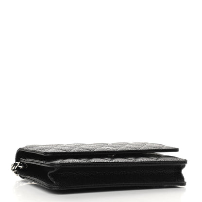 Chanel Caviar Quilted Wallet On Chain WOC Black 4 of 12