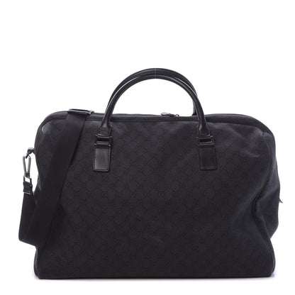 Gucci Denim Monogram Large Duffle Black 1 of 15