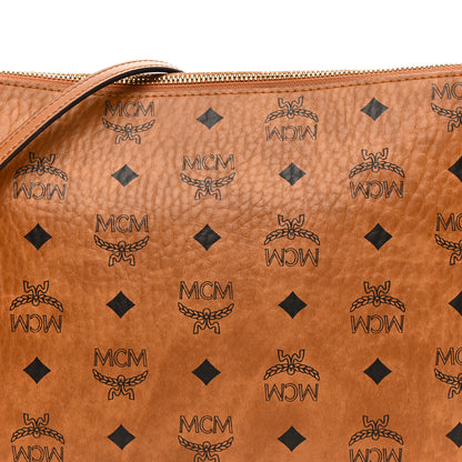 MCM Visetos Original Medium Pouch Cognac 8 of 14