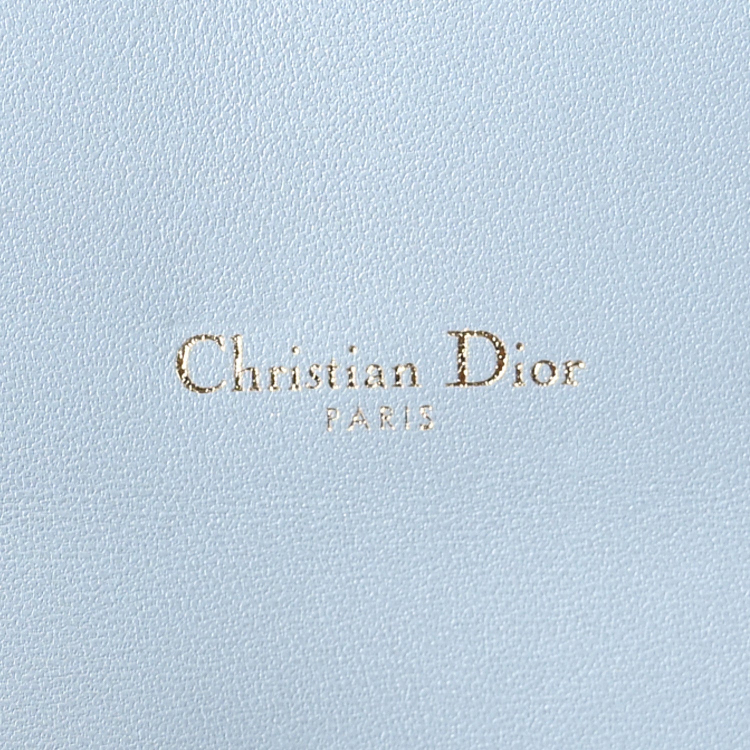 Christian Dior Grained Calfskin Saddle Chain Pouch Cloud Blue 7 of 12