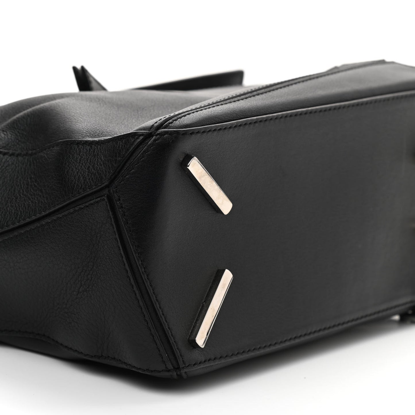 Calfskin Small Puzzle Bag Black