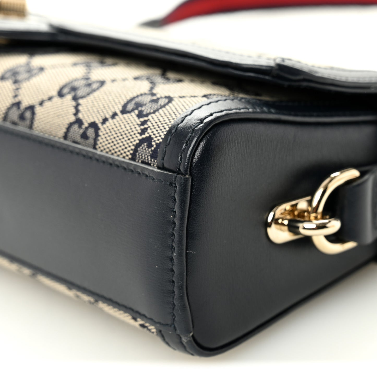 GG Monogram Small Luce Shoulder Bag Beige Blue