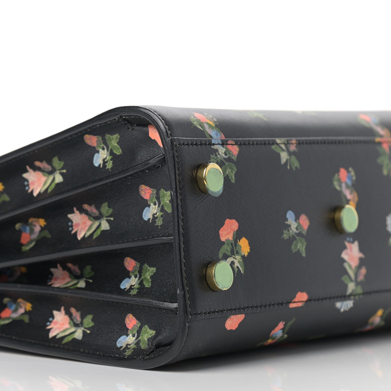 Saint Laurent Calfskin Prairie Printed Nano Sac De Jour Black 8 of 14
