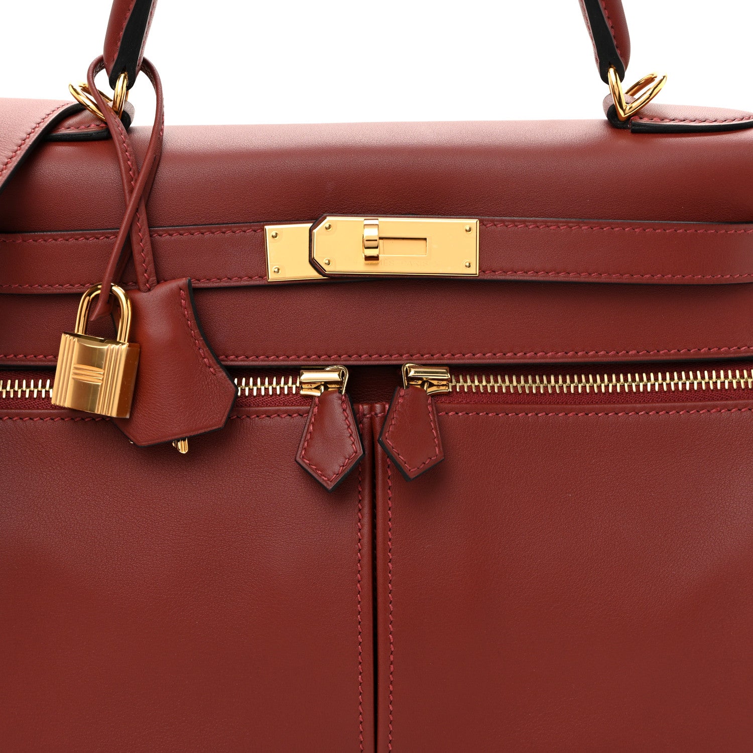 Hermes Swift Lakis Kelly 28 Rouge H 8 of 11