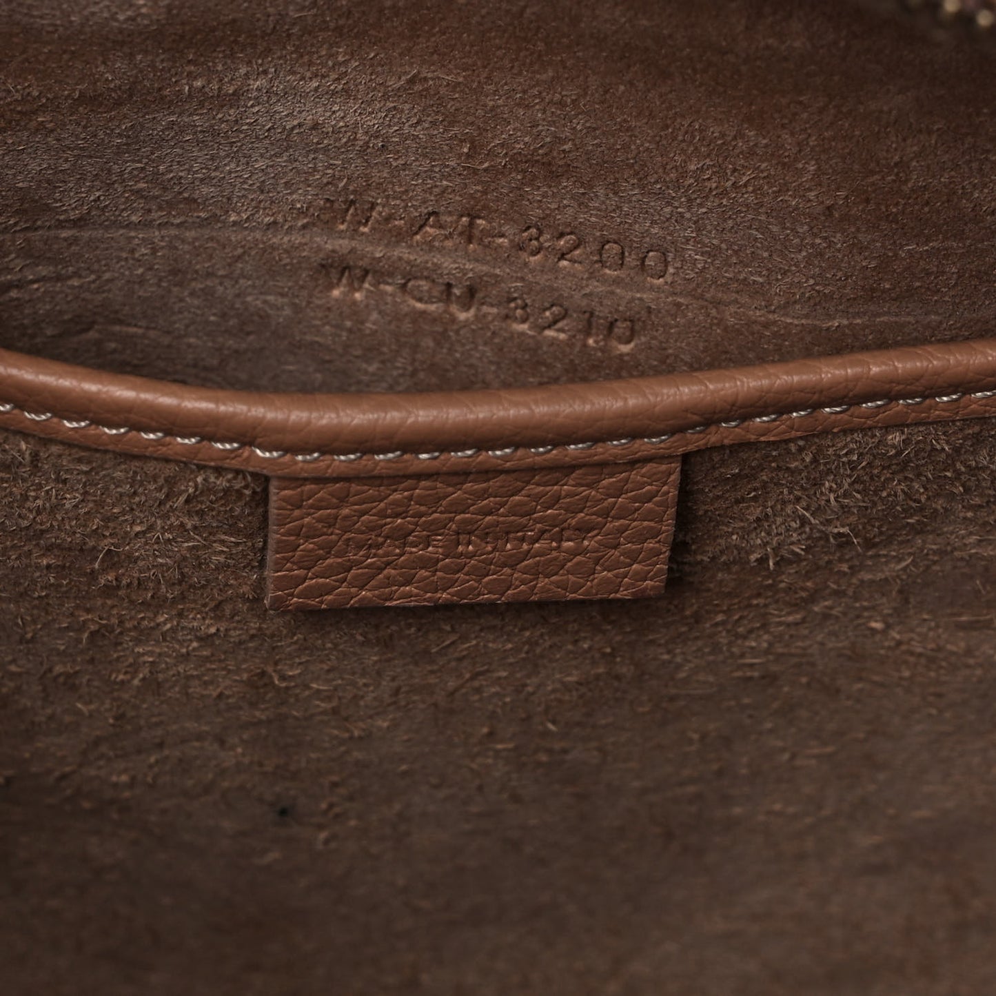 Drummed Calfskin Nano Luggage Camel