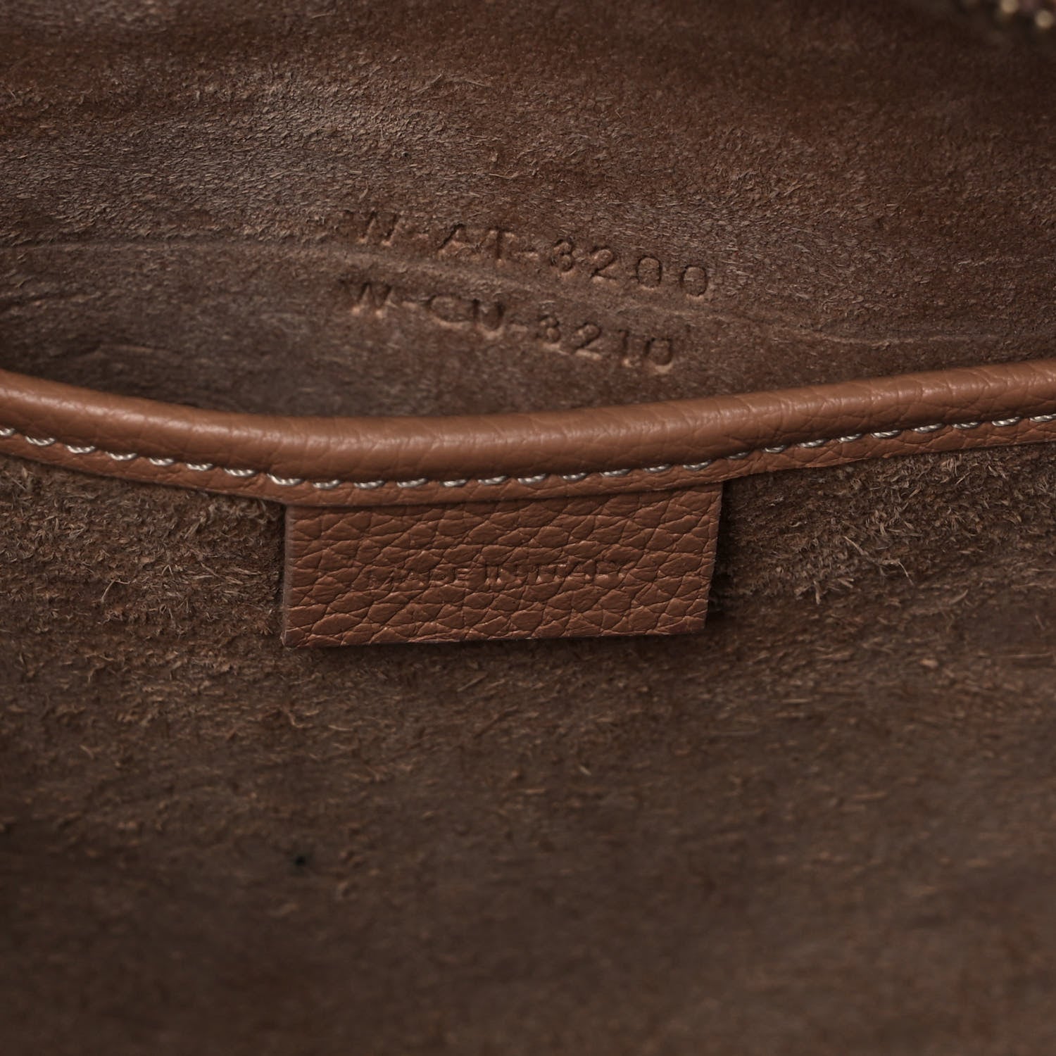 Celine Drummed Calfskin Nano Luggage Camel 7 of 12