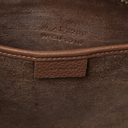 Celine Drummed Calfskin Nano Luggage Camel 7 of 12