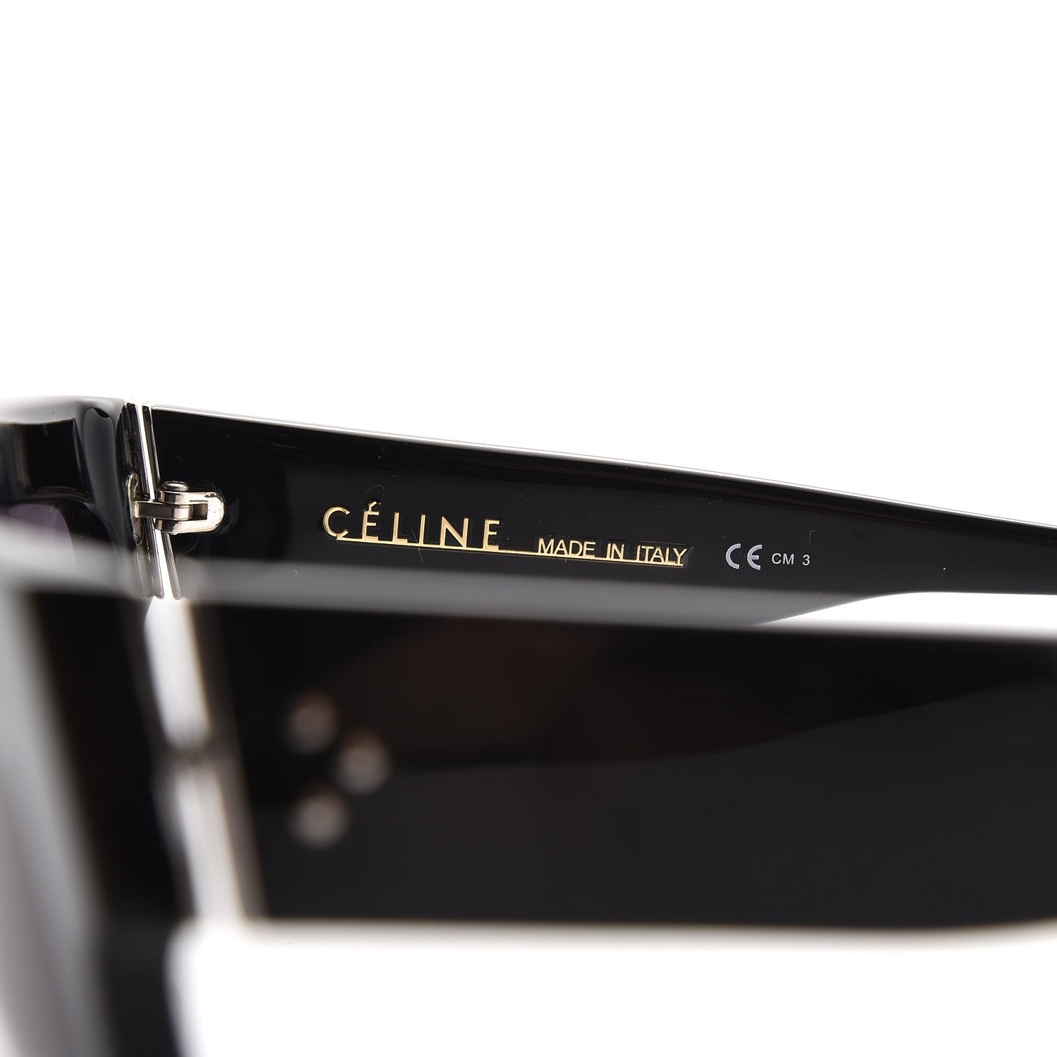 Celine Polarized ZZ Top Sunglasses CL 41756/S Black 5 of 6