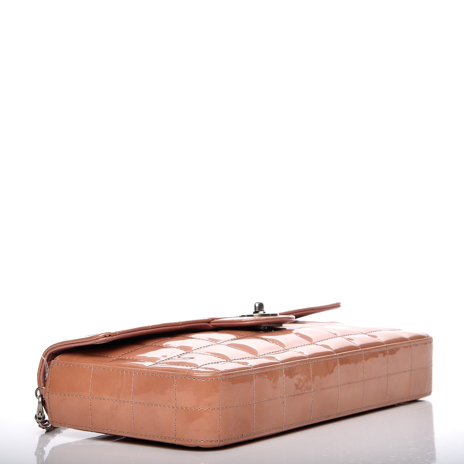 Chanel Patent East West Chocolate Bar Flap Pink 4 of 7