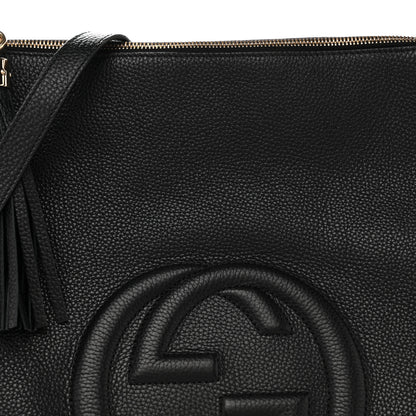 Gucci Pebbled Calfskin Large Soho Hobo Black 8 of 13