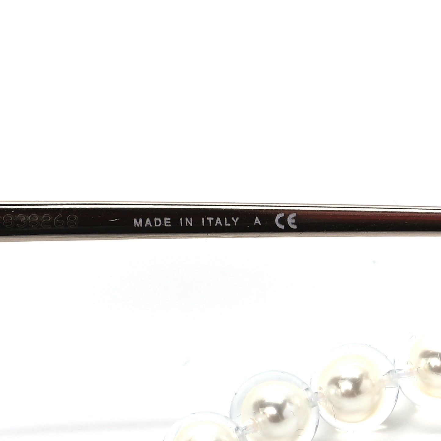 Butterfly Removable Pearl Chain Sunglasses 4262 Brown