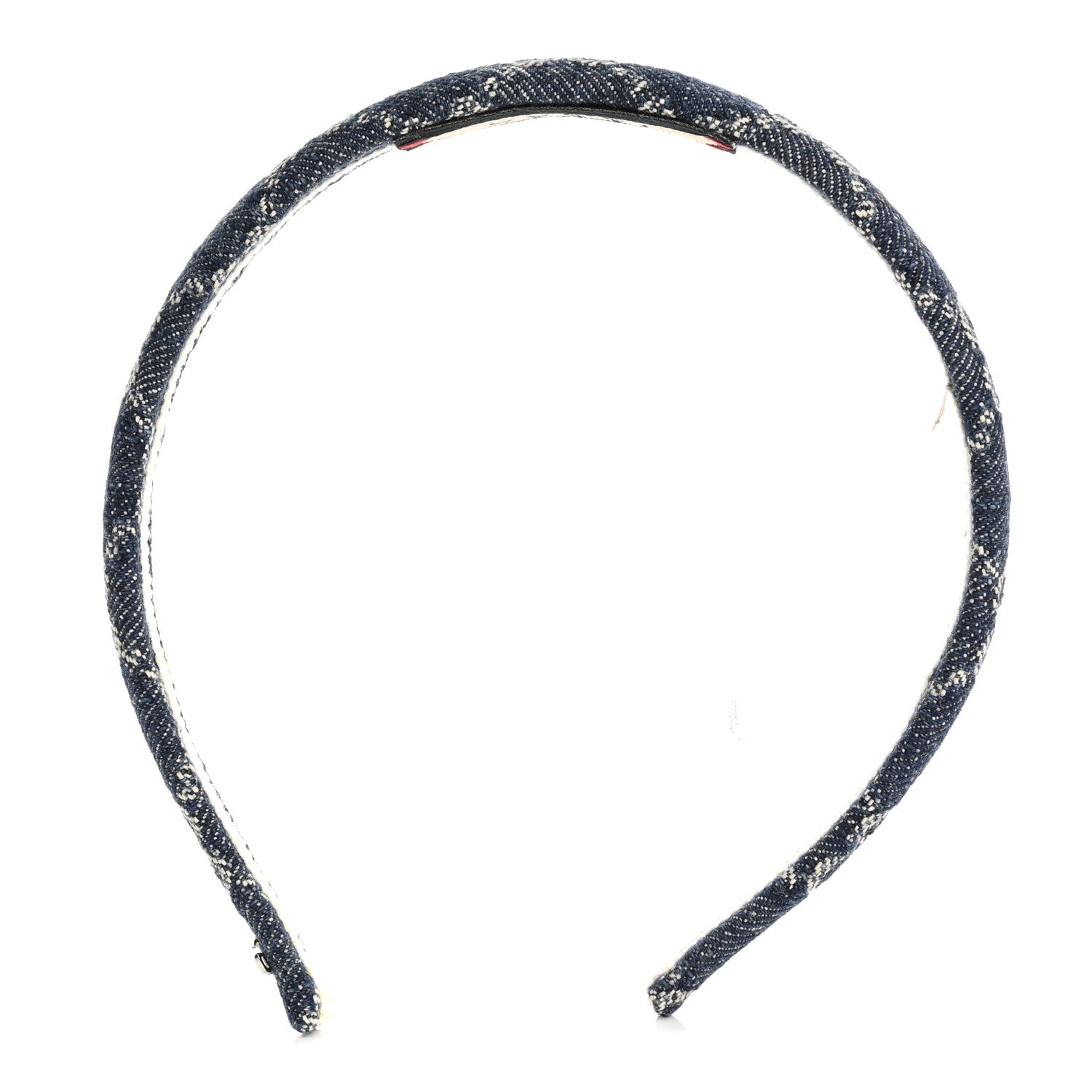 Gucci Denim Monogram Headband 1 of 6