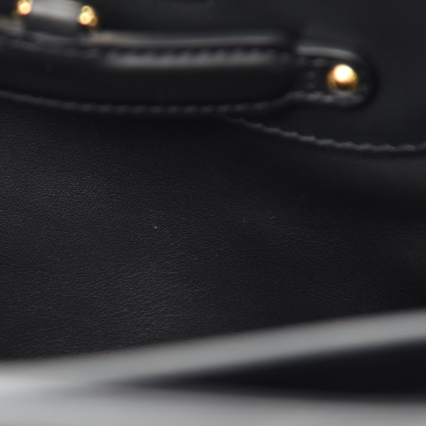 Lambskin Quilted Flower Capucines PM Black