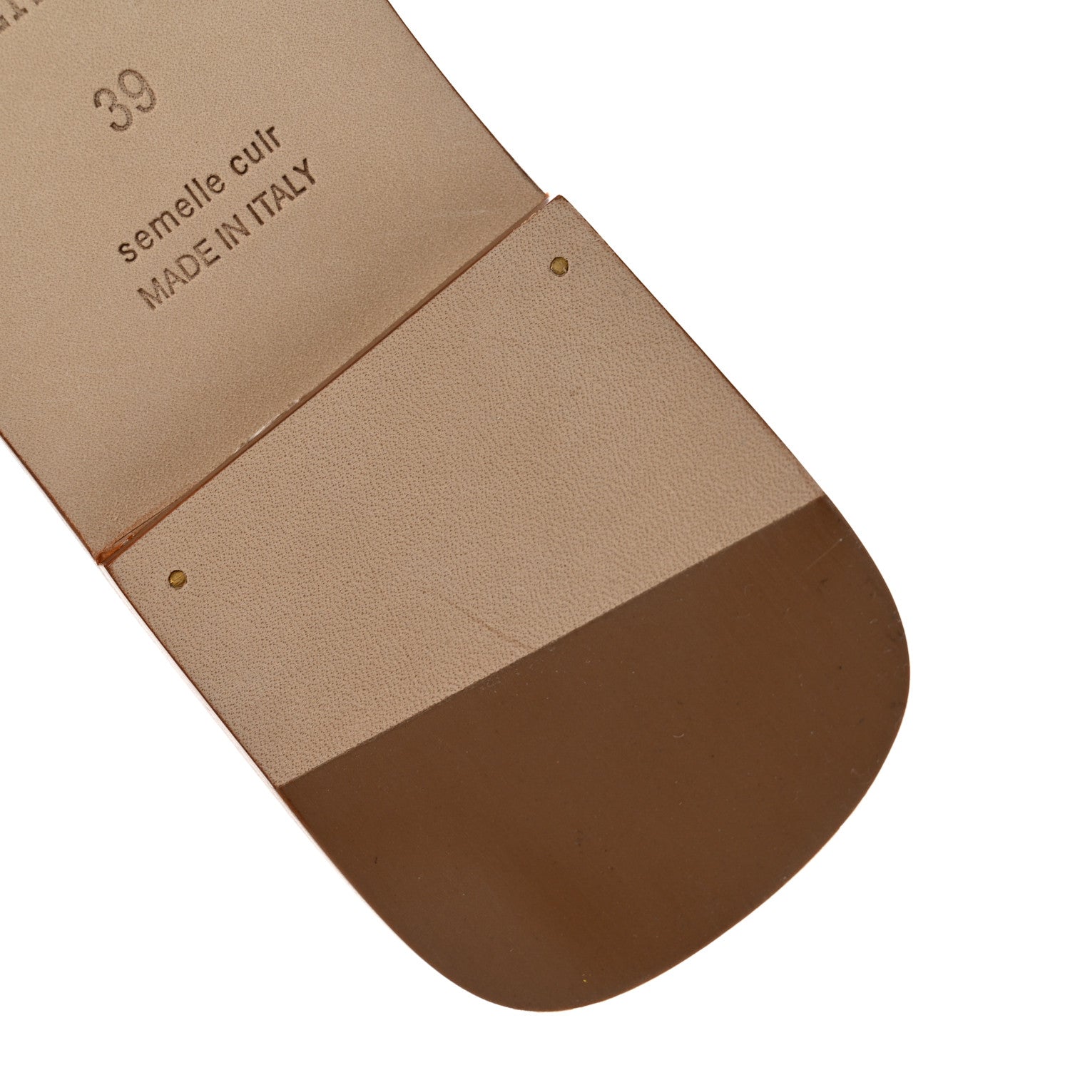 Hermes Epsom Oran Sandals 39 Rose Pale 9 of 11