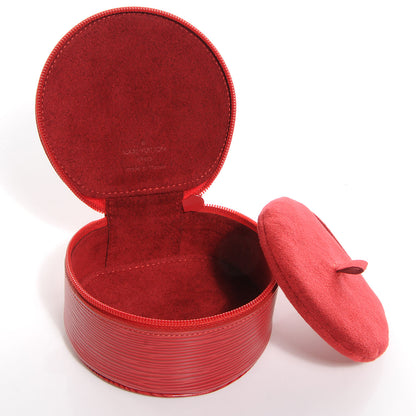 Louis Vuitton Epi Ecrin Bijoux 12cm Jewelry Box Case Red 5 of 7