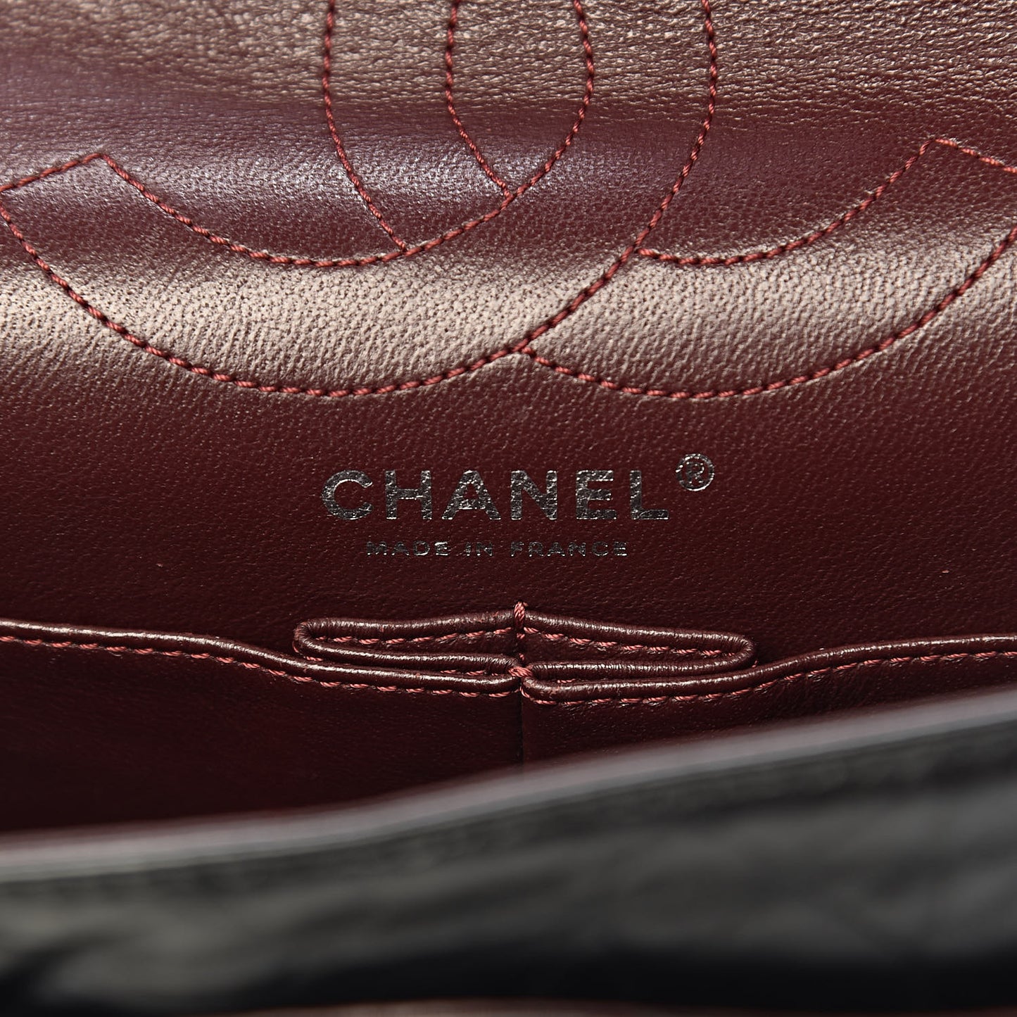 Aged Calfskin Quilted 2.55 Reissue 226 Flap Black