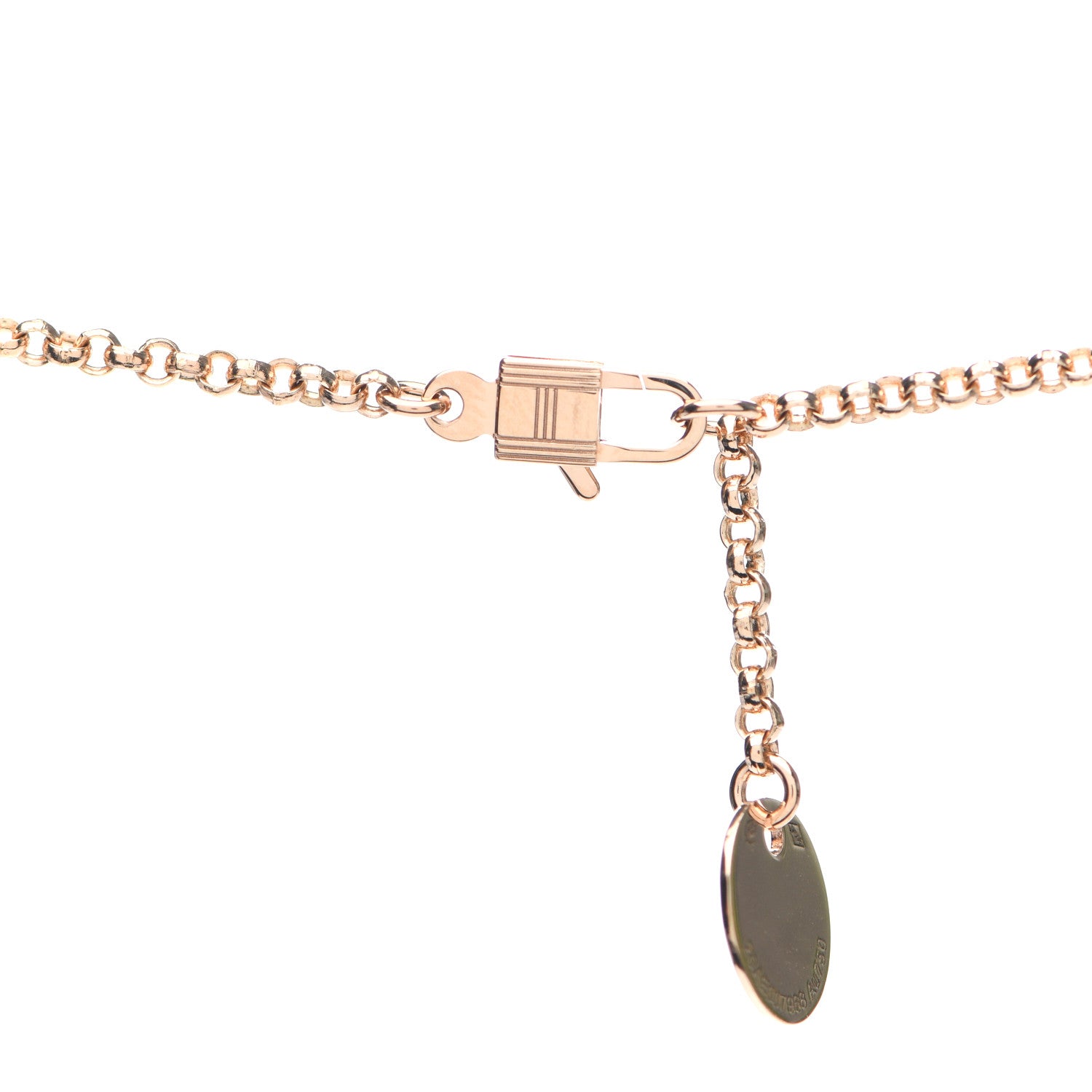 Hermes 18K Rose Gold PM Kelly Clochette Necklace 4 of 7