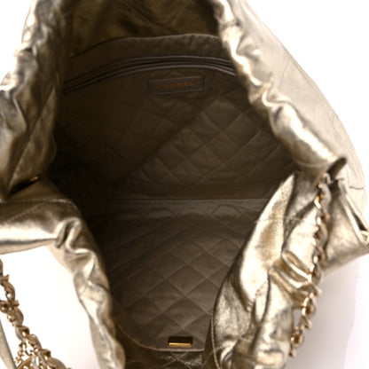 Chanel Metallic Calfskin Quilted Chanel 22 Golden 6 of 13