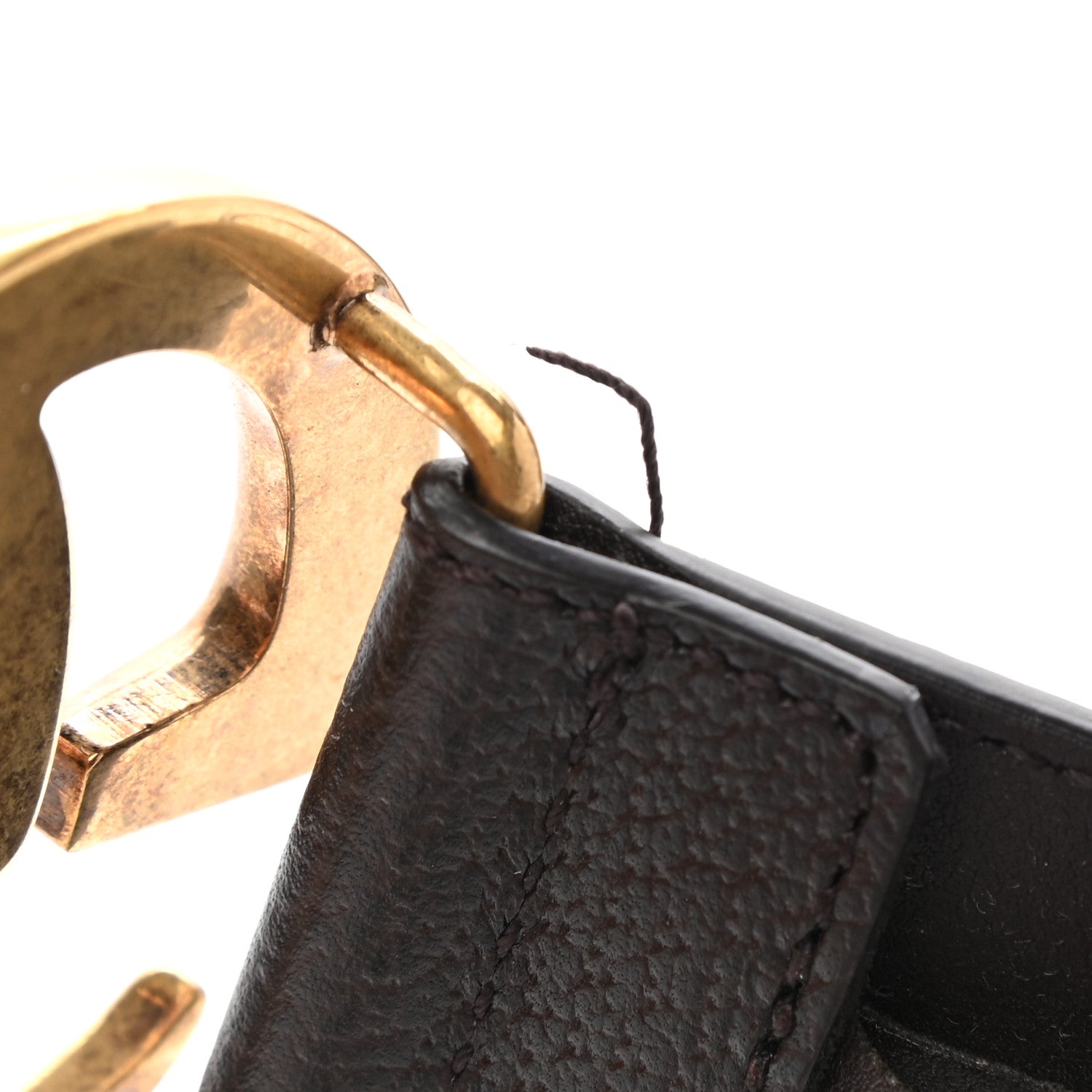 Gucci Textured Calfskin Double G 40mm Belt 80 32 Black 6 of 8