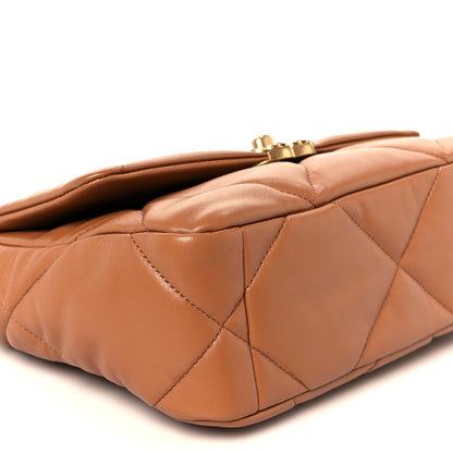 Chanel Lambskin Quilted Medium Chanel 19 Flap Brown 9 of 11