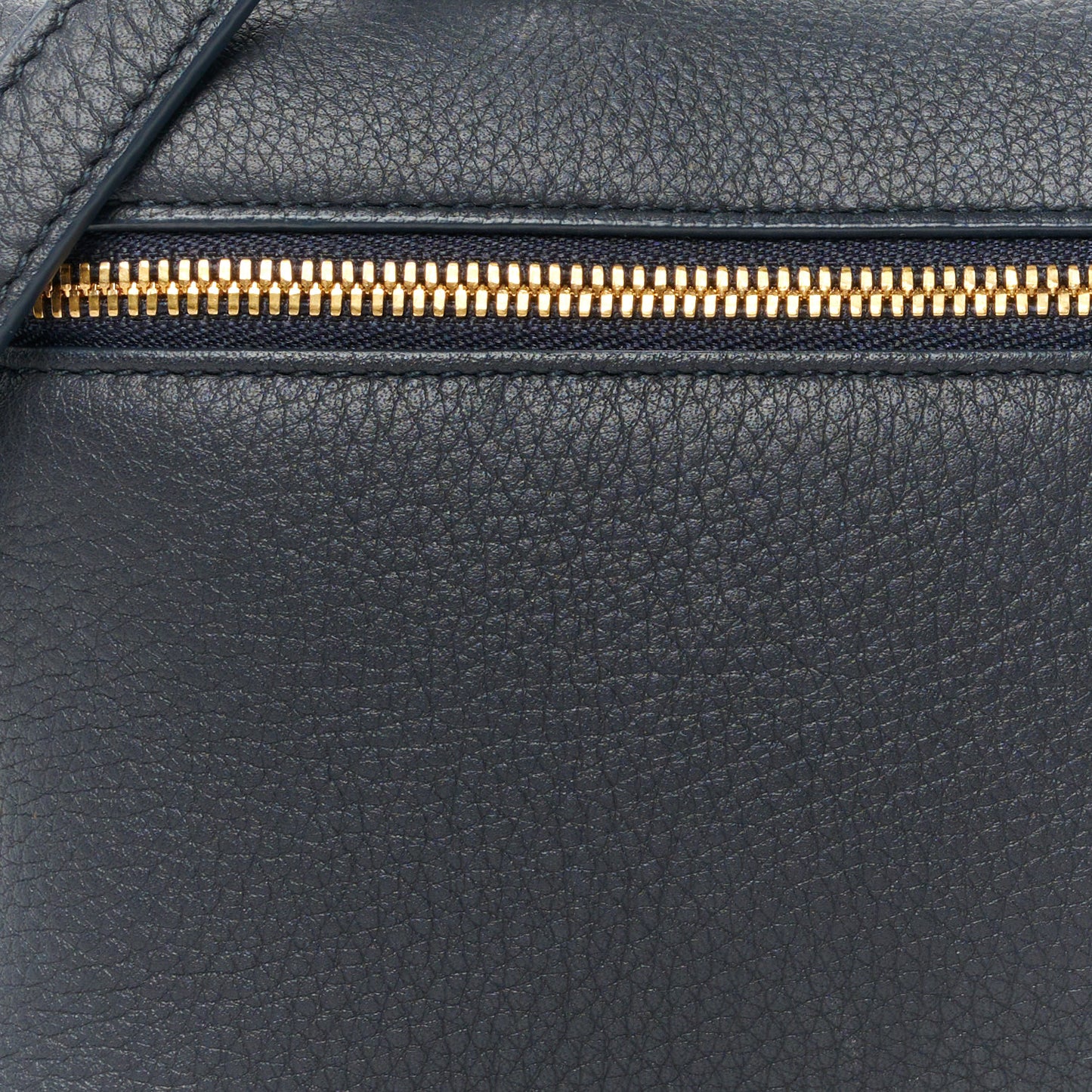 Grained Calfskin L19 Extra Pocket Pouch Navy
